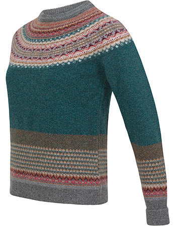 Trui Alpine Merino Wol Lugano detail