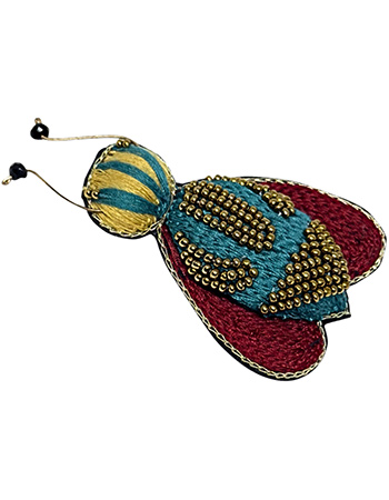 Handgemaakte Broche Scarabee Sunshine