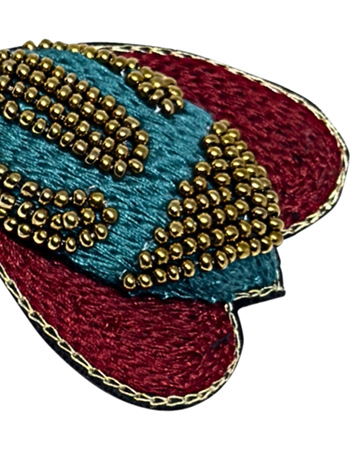 Handgemaakte Broche Scarabee Sunshine detail
