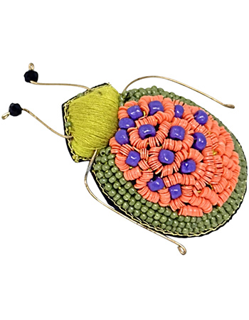 Handgemaakte Broche Scarabee Sunshine
