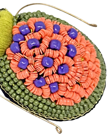 Handgemaakte Broche Scarabee Sunshine detail