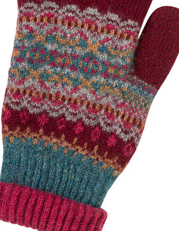 Handschoenen Alloa Merino Wol Velvet detail