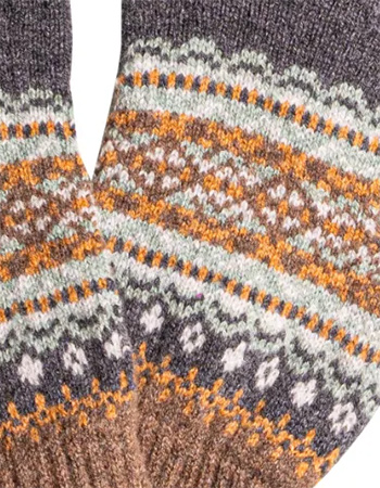 Handschoenen Alloa Merino Wol Hazel Grace detail