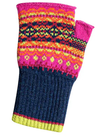 Vingerloze Handschoenen Alloa Merino Wol Salsa Tango detail