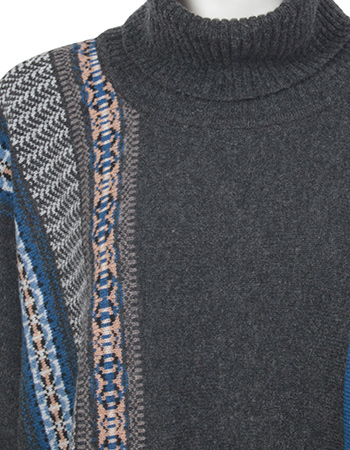 Poncho Montrose Merino Lamswol Hermes detail