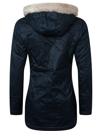 Jas Hennep Fresh Blauw detail