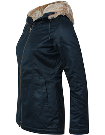 Jas Hennep Fresh Blauw detail