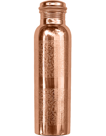 Waterfles Engraved Koper 900 ml