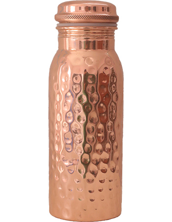 Waterfles Hammered Koper 600 ml