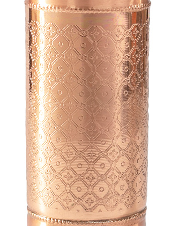 Waterfles Koper Mosaic 900 ml detail