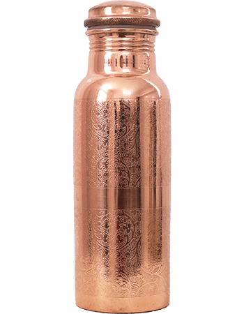 Waterfles Engraved Koper 600 ml