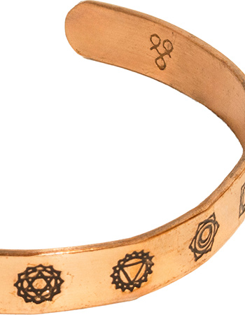 Koperen Armband Chakra detail