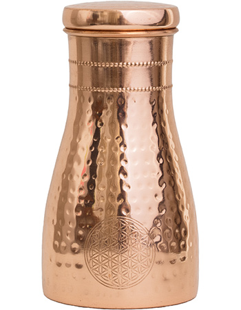 Waterkaraf Koper Flower Of Life 1000 ml