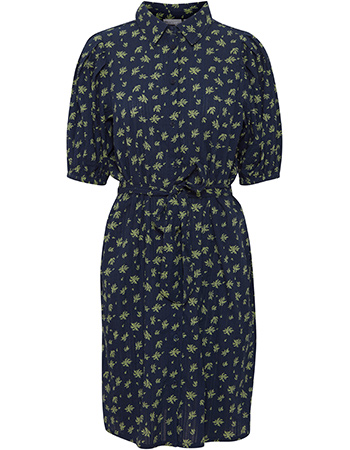 Jurk Frsanya 1 Navy With Flowers