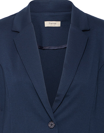 Blazer Nola Grey Sripe Dark Blue detail