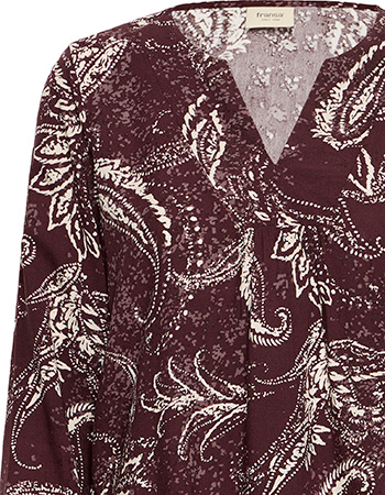 Blouse Frkiki Dot Paisley Fudge detail