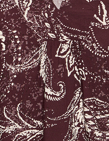 Blouse Frkiki Dot Paisley Fudge detail