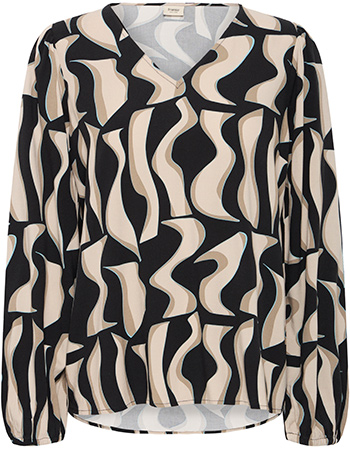 Blouse Frjustini Art Zwart