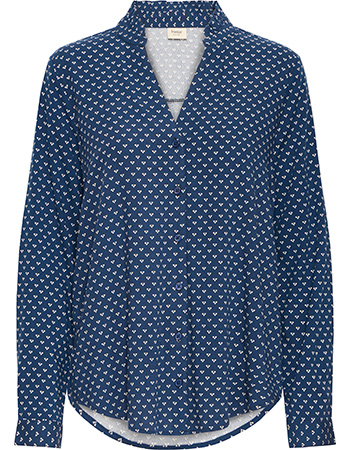 Blouse Frjustine Graphic Heart Navy