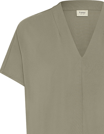 Blouse Top Frjustine Smokey Olive detail