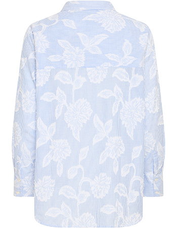 Blouse Frlani Cashmere Blue detail