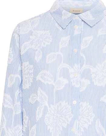 Blouse Frlani Cashmere Blue detail