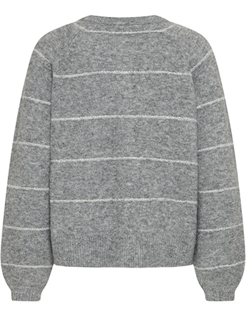 Cardigan Frkendra Asphalt Melange Mix detail