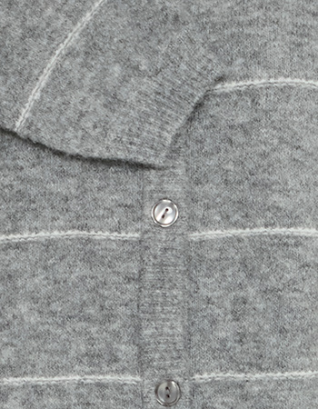 Cardigan Frkendra Asphalt Melange Mix detail