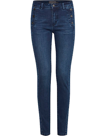 Jeans Tight Frwater Glossy Blue Denim