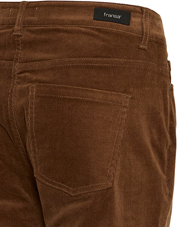Pantalon Rib Frtean Tessa Cocoa detail