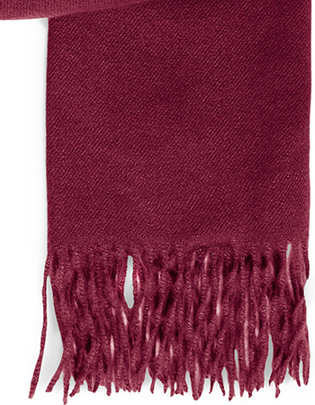 Shawl Frpasmira Burgundy detail