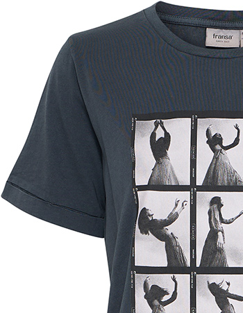 T‑shirt Frneveah Phantom Acid Wash detail