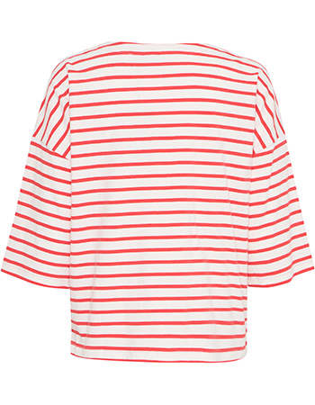 T‑shirt Frsiva Poinsettia Stripe Mix detail