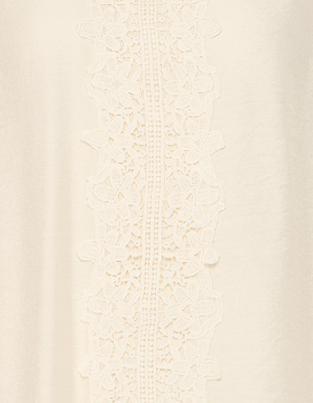 Blouse Top Blondie 3/4 mouw Kant Whisper White detail