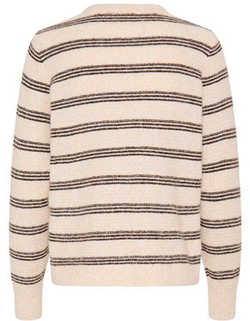 Trui Frkendra Oatmeal Stripe detail