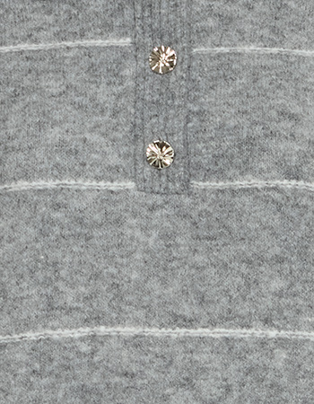 Trui Korte Mouw Frkendra Stripe Asphalt Melange detail