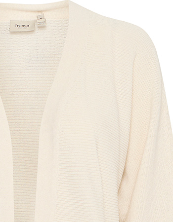 Vest Lang Frinja Whisper White detail