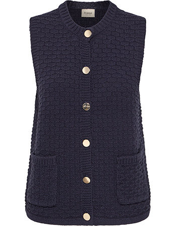 Mouwloos Vest Gebreid Frkenna Night Sky