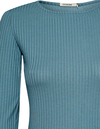 Longsleeve Refined Vintage Blue detail