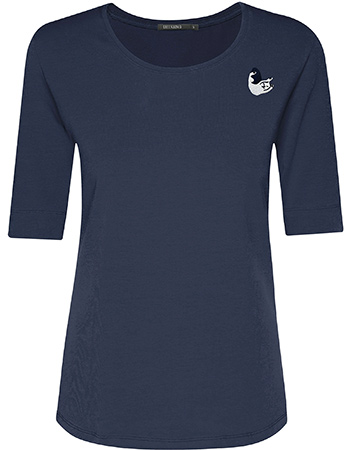 T&#8209;shirt Cat Hole Navy