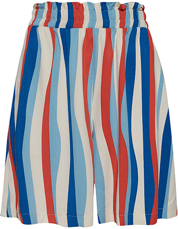 Short Dancing Stripes Sand  Blue