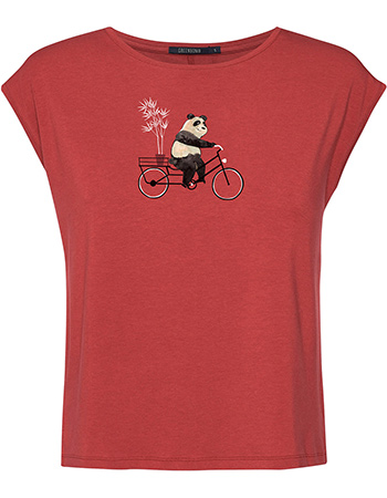 T&#8209;shirt Bike Panda Tender Scarlet Red