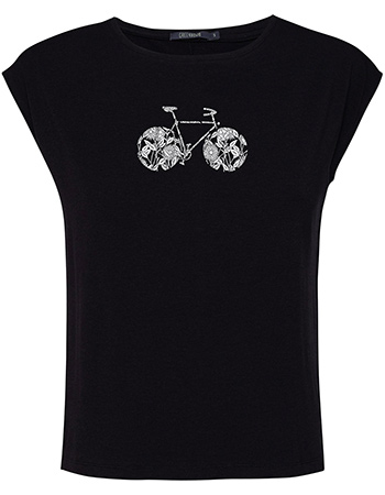 Top Bike Flowers Tender  Zwart