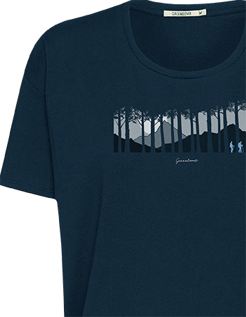 T&#8209;shirt Nature Forest Walk Navy detail
