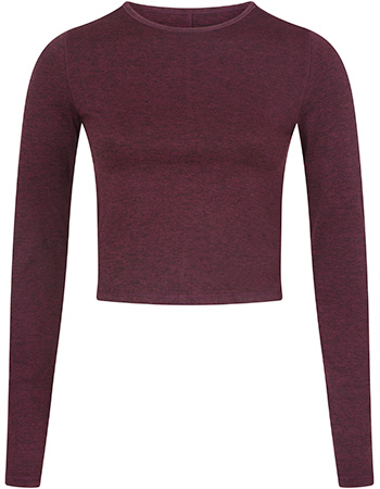 Longsleeve Cropp Train Relaxed Purple