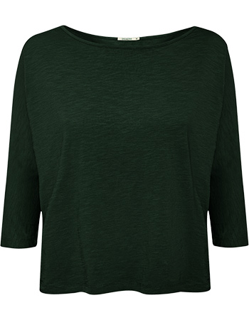 Longsleeve Basic Simper 3/4 Mouw Dark Forest
