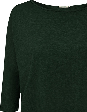 Longsleeve Basic Simper 3/4 Mouw Dark Forest detail