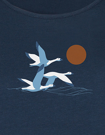 T&#8209;shirt Goose Family Cool Navy detail