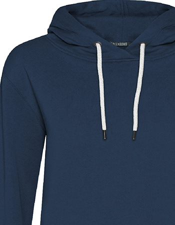 Sweater Hoody Chipper Navy detail