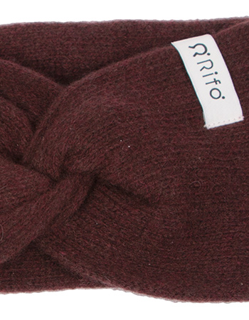 Haarband Nadia Gerecycled Cashmere Brown Caffe detail